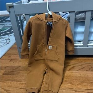 Carhartt Brown Hooded Kids One Piece 9month